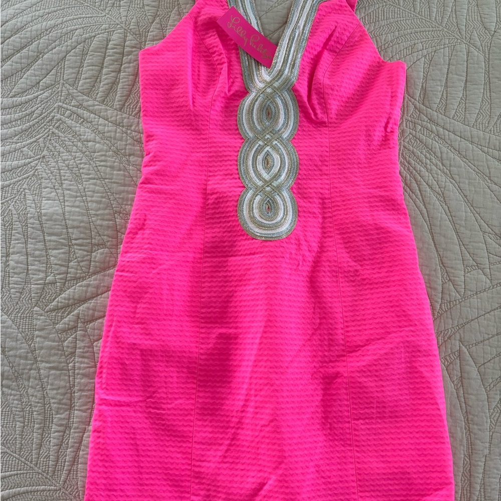NEW Lilly pullitzer Sleeveless Dress with Silver Accents